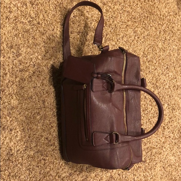 Topshop Handbags - TopShop Burgundy bag
